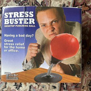 Stress Buster Desktop Punching Bag Suctions to Your Desk Tech Tools